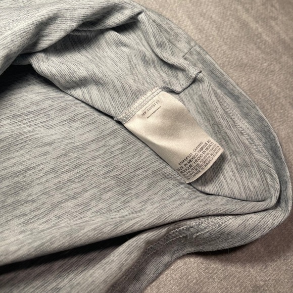 Nike Dri-FIT L Men's Gray Long Sleeve Athletic Training Shirt Gym Large Heather - Picture 3 of 9